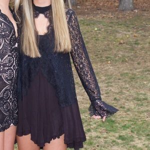 FreePeople Dress -Secret Origins Pieced Lace Tunic